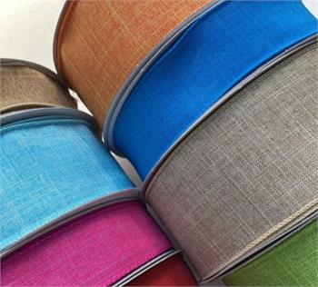 LINEN, EMBOSSED & DUPIONI RIBBON (click to access)